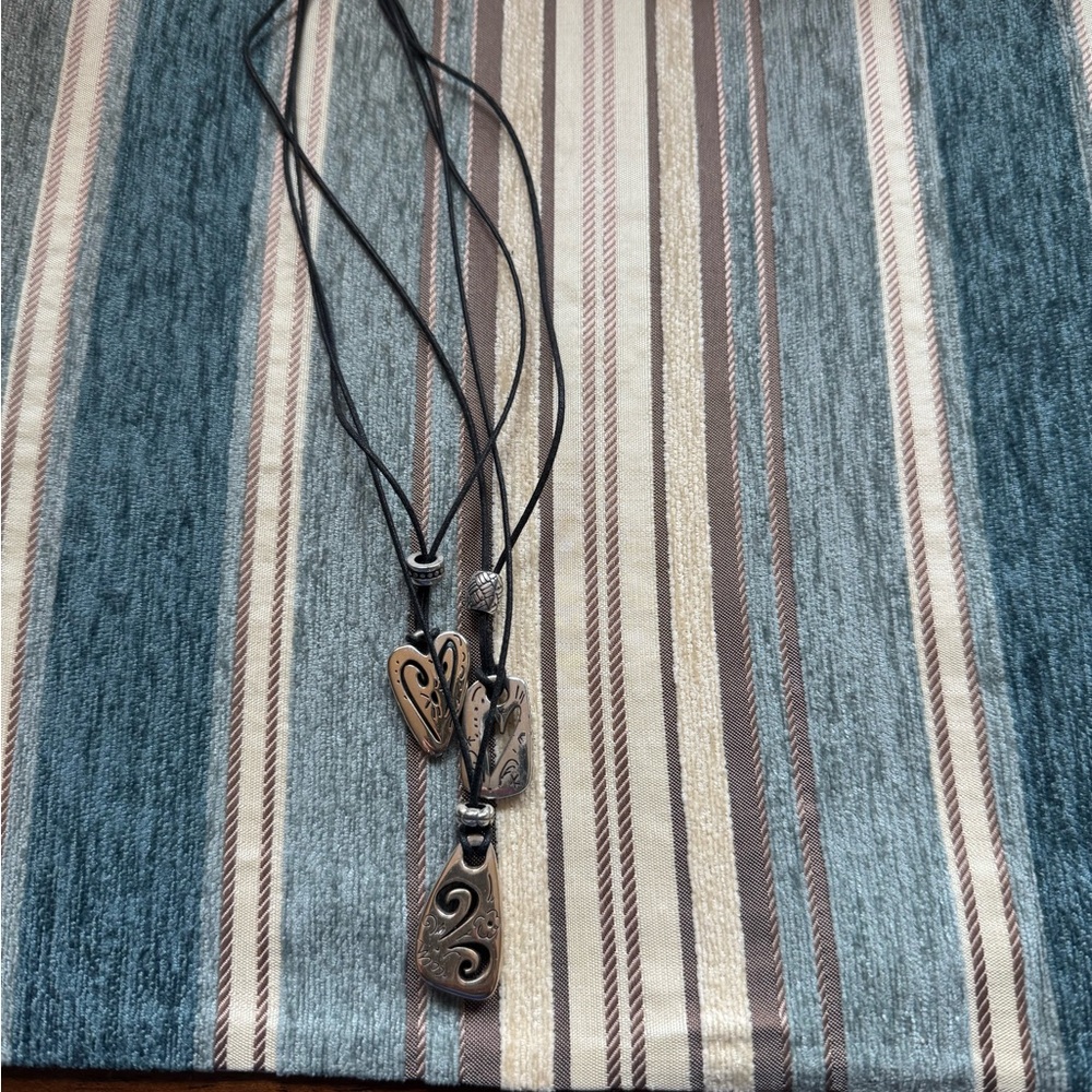 Silver Pendant Necklace Set